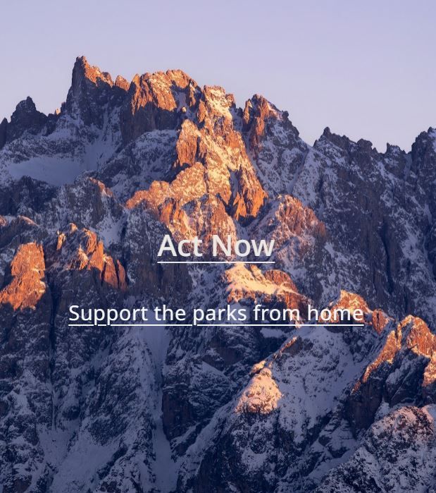 https://resistancerangers.org poster - act now to save our national parks