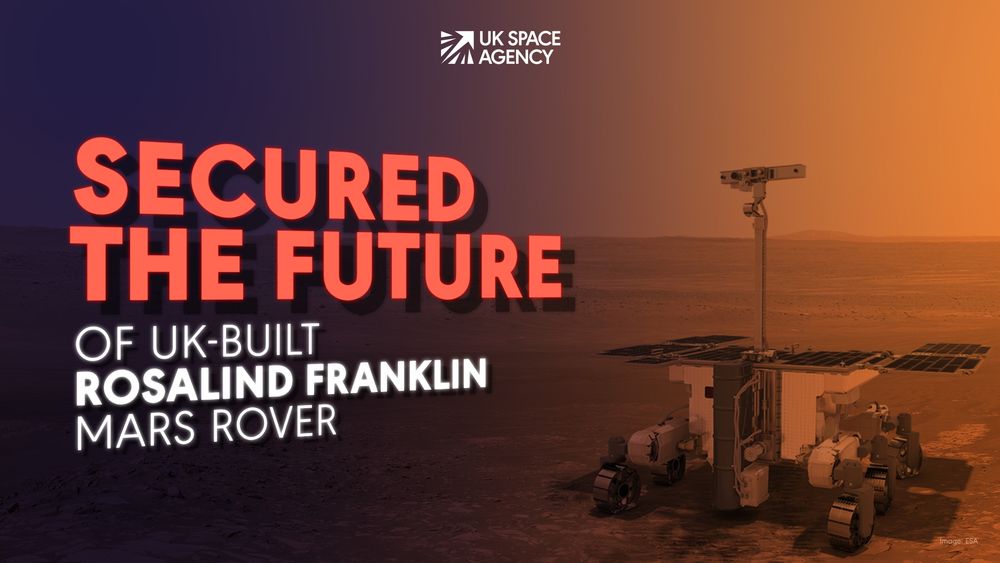 Secured the future of the UK-built Rosalind Franklin Mars rover.
