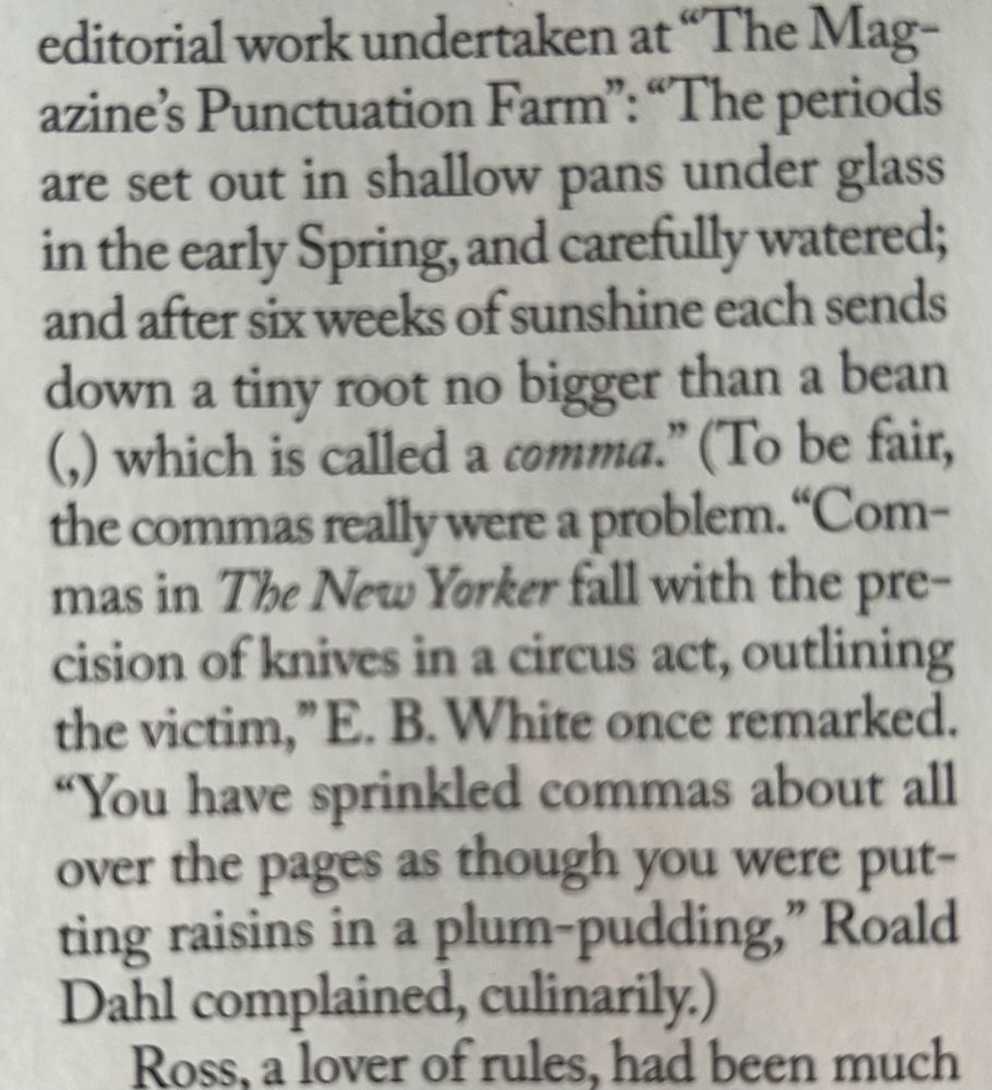 Excerpt from The New Yorker about the over-use of punctuation.