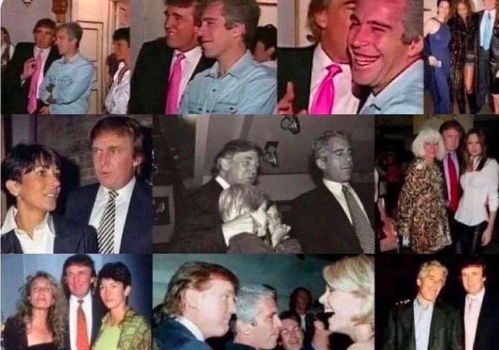 Tons of photos of Trump with Epstein