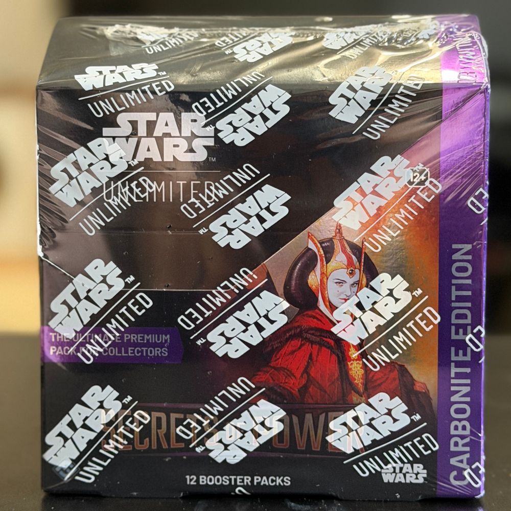 Carbonite Edition booster box of Star Wars Unlimited: Secrets of Power TCG!