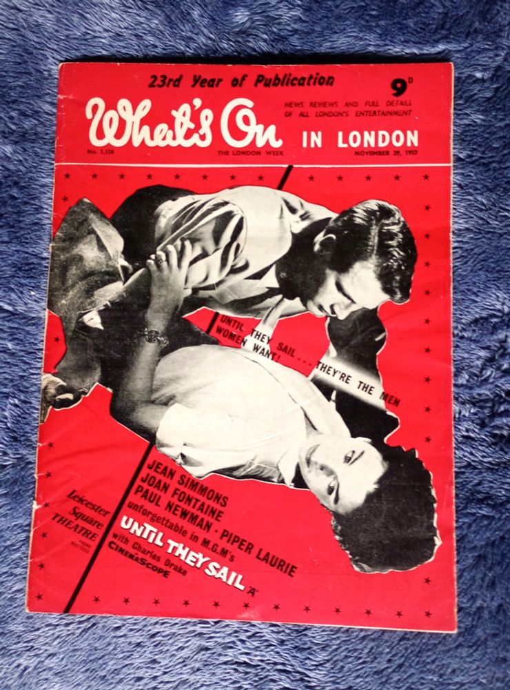 The front cover of 'What's On In London' magazine from November 1957