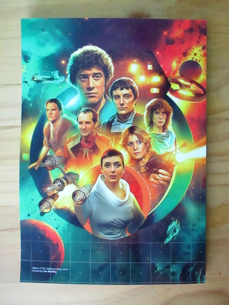 The back cover of the new Blakes 7 magazine