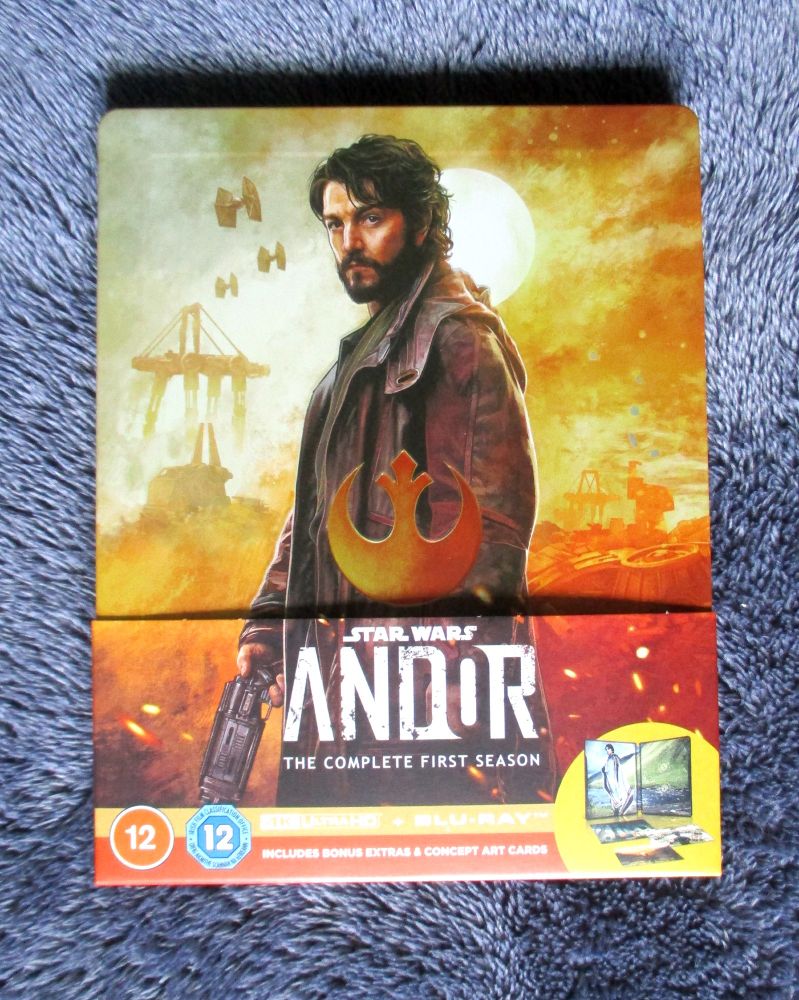 The front cover of Andor series 1 steelbook