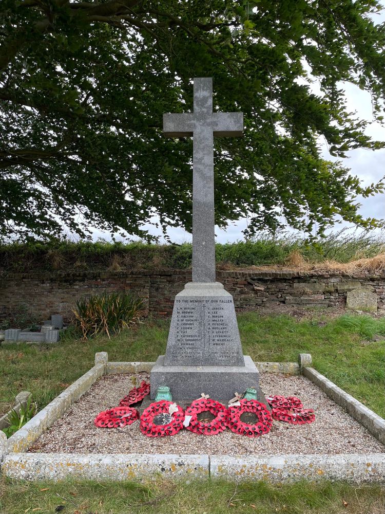Wiggenhall St. Germans war memorial.