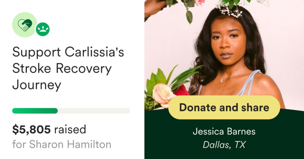 Donate to Support Carlissia's Stroke Recovery Journey, organized by Jessica Barnes