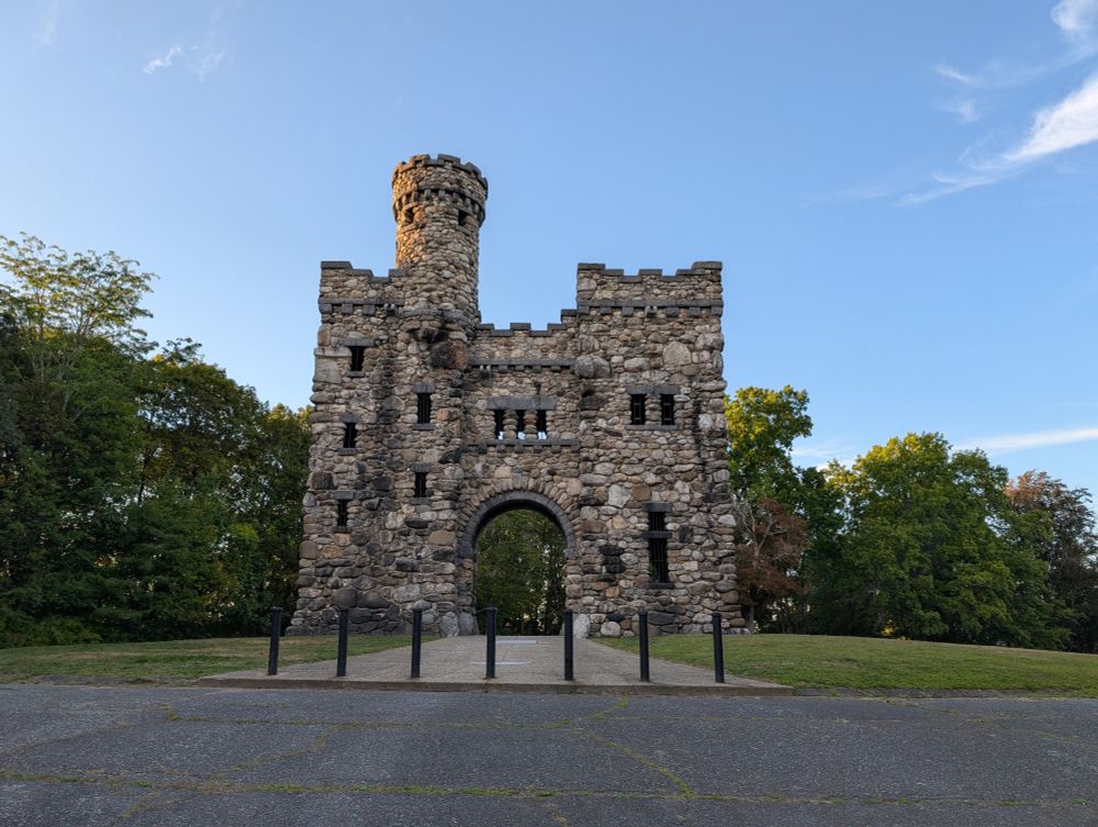 Bancroft Tower, a cool stone architectural folly in Worcester Mass. 