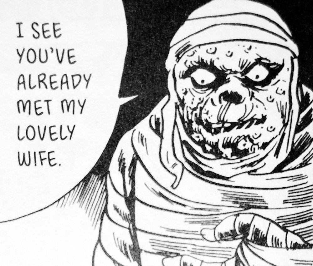 I see you've already met my lovely wife.