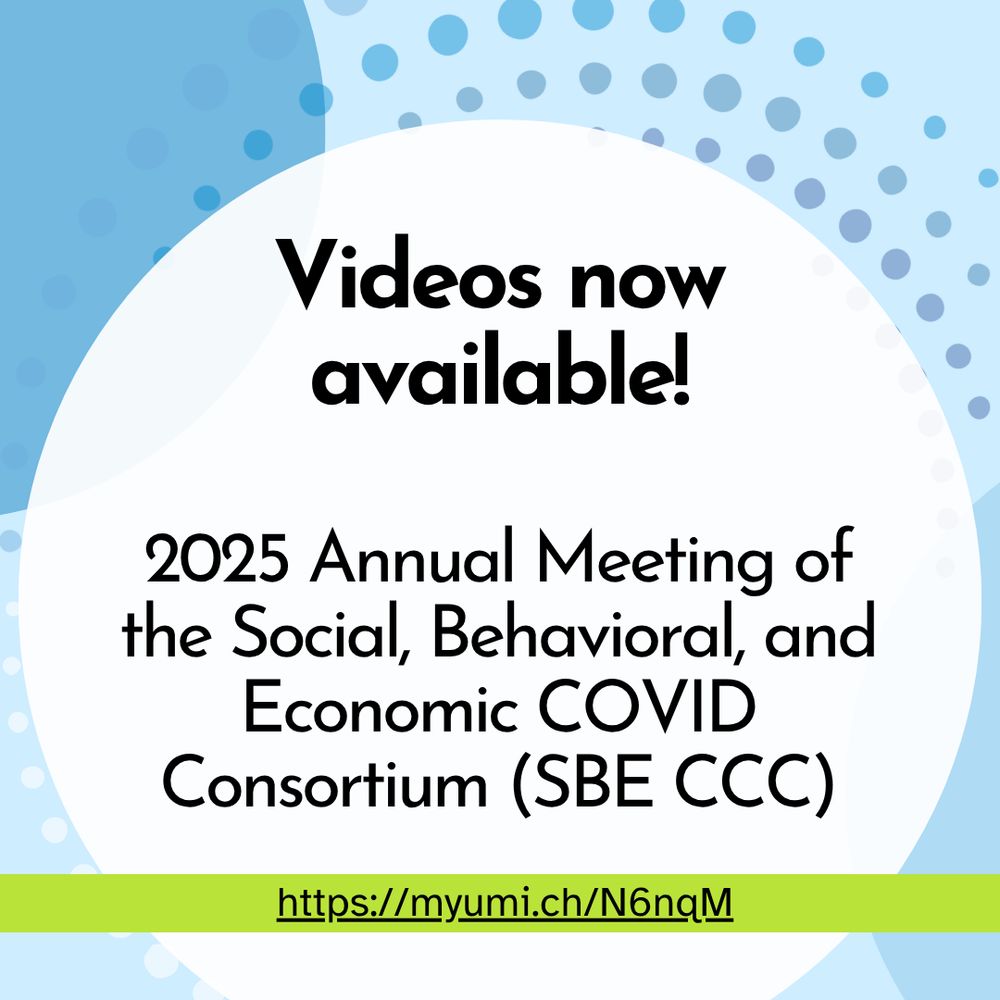 Infographic about SBE CCC recorded videos on Youtube with a hyperlink to ICPSR's YouTube page