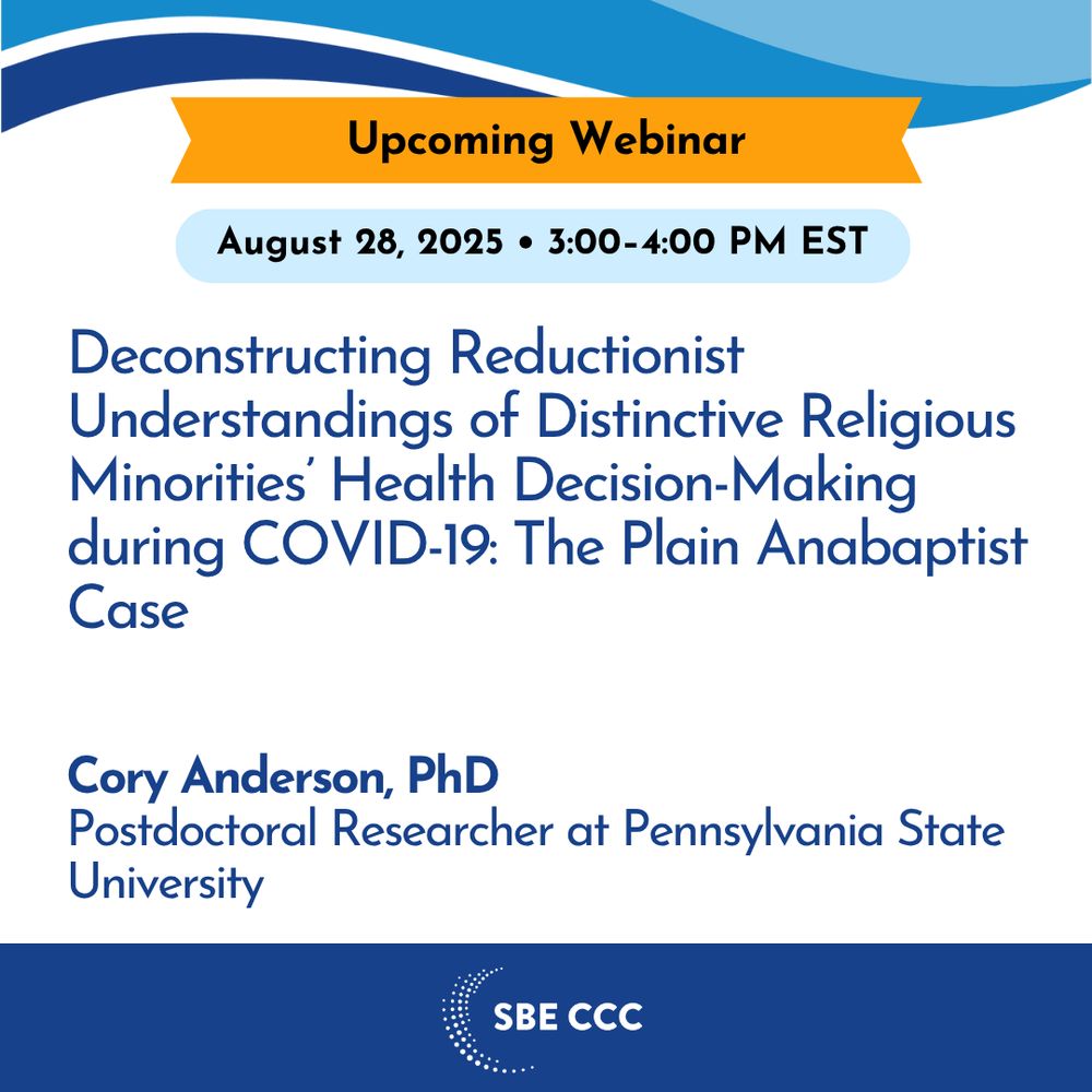 Infographic about an upcoming SBE CCC August webinar