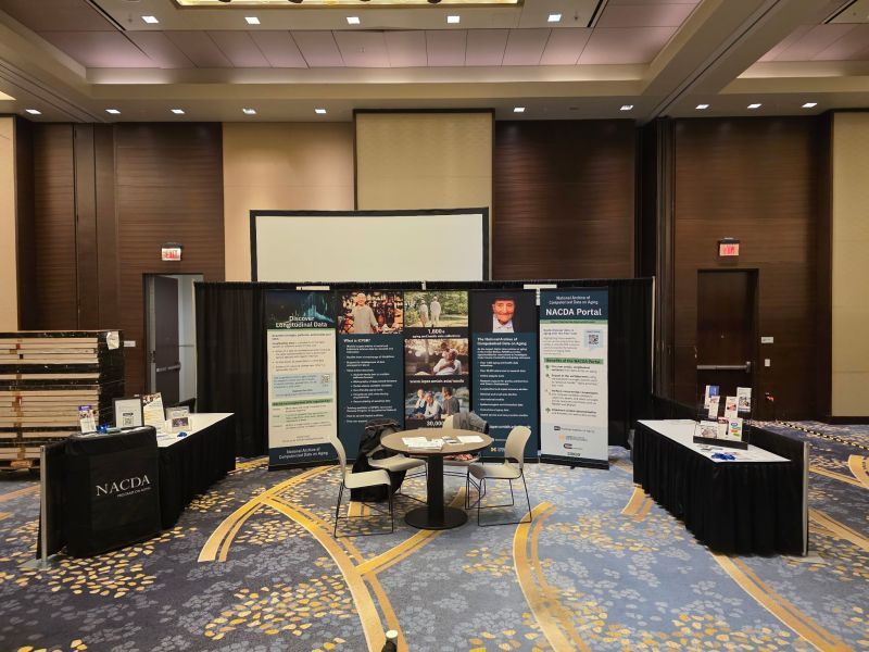 The NACDA exhibit booth at the PAA 2025 conference.