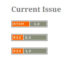 The old icons for atom, rss 1 and rss 2