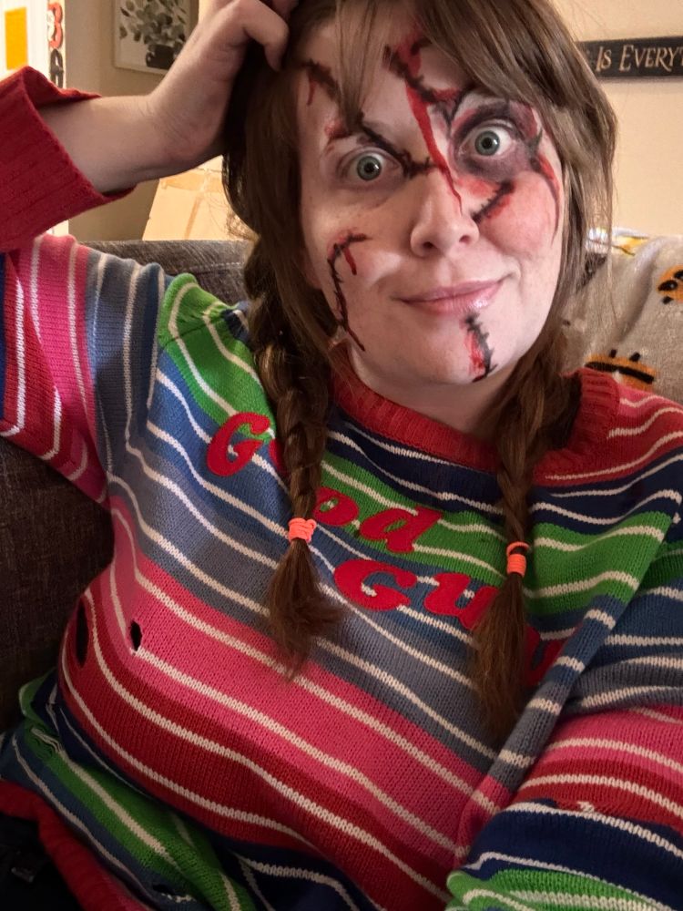 me dressed as chucky