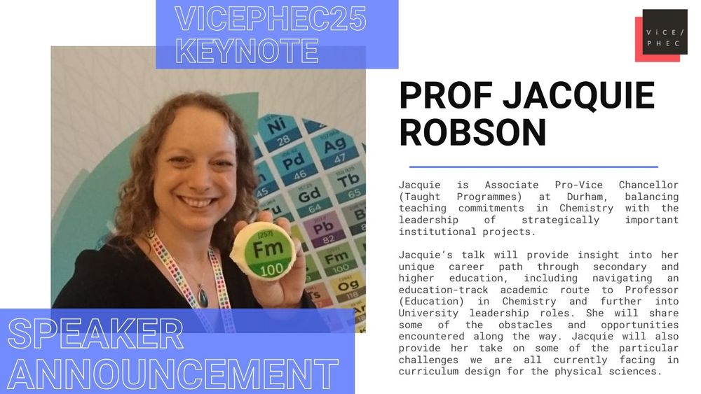 Jacquie’s talk will provide insight into her unique career path through secondary and higher education, including navigating an education-track academic route to Professor (Education) in Chemistry and further into University leadership roles. She will share some of the obstacles and opportunities encountered along the way. Jacquie will also provide her take on some of the particular challenges we are all currently facing in curriculum design for the physical sciences.