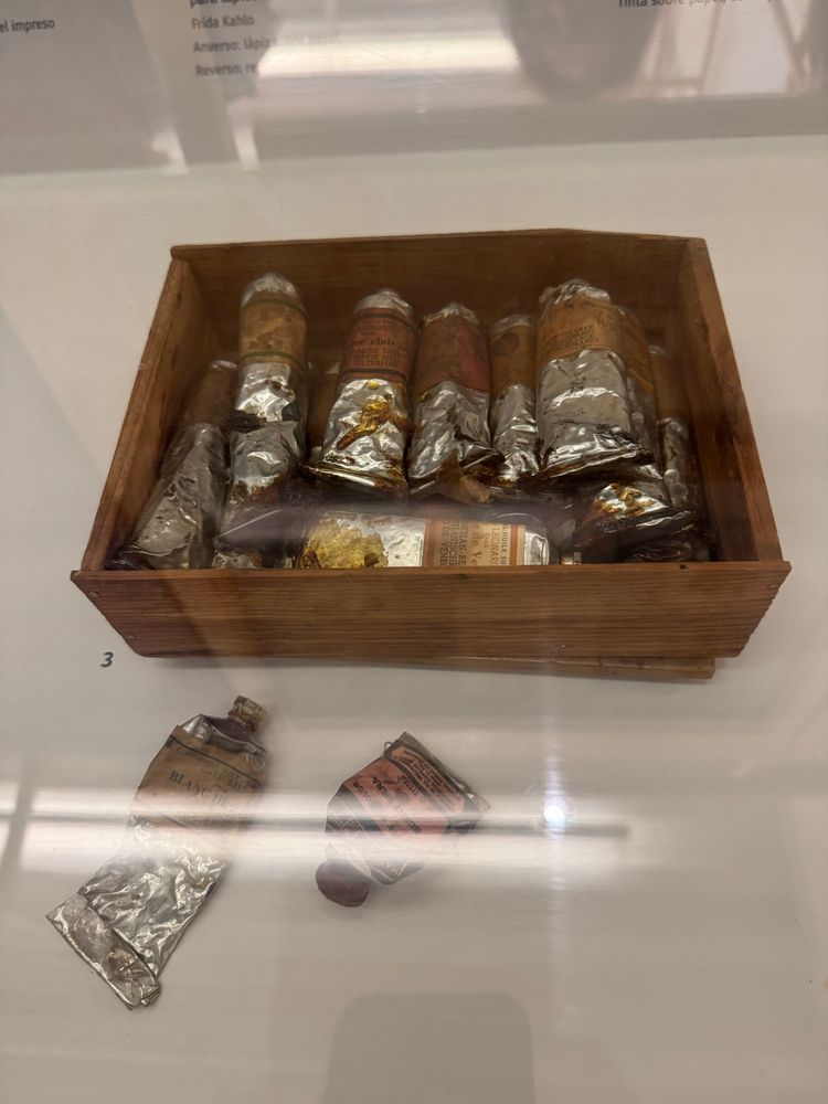 Frida Kahlo’s paint box at Casa Azul, Mexico City