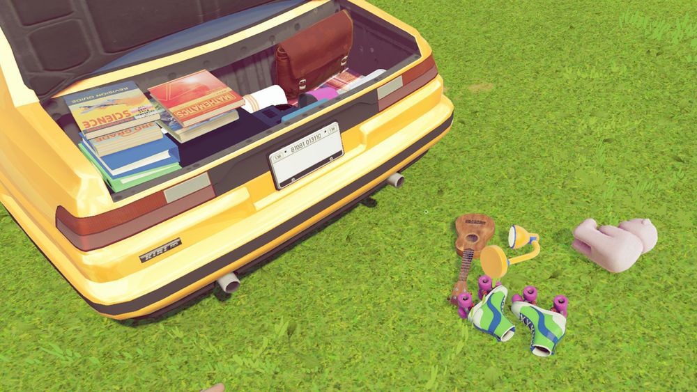 Screenshot of gameplay from the upcoming indie game One Move Away - a packing simulation and puzzle game about progressing through life's moves.