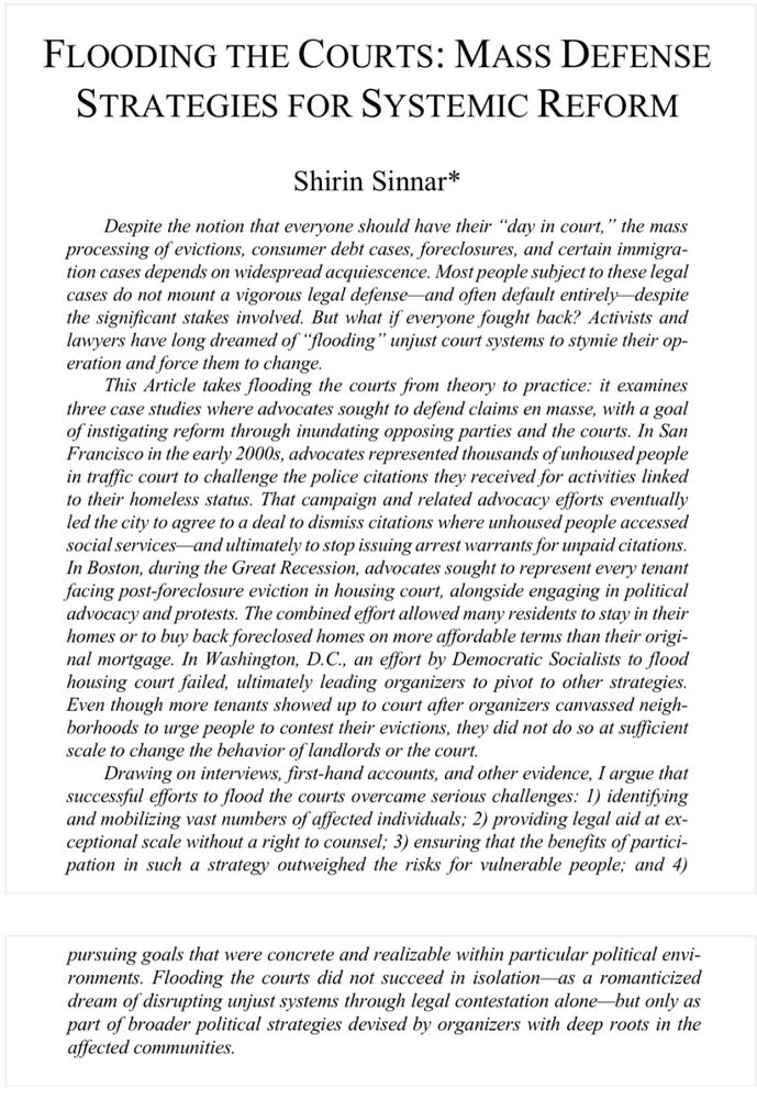Abstract of law review article