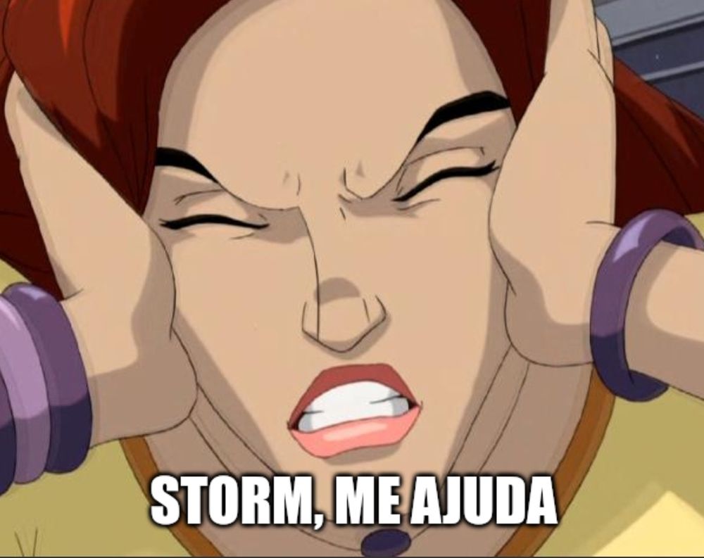Meme da Jean Grey pedindo ajuda