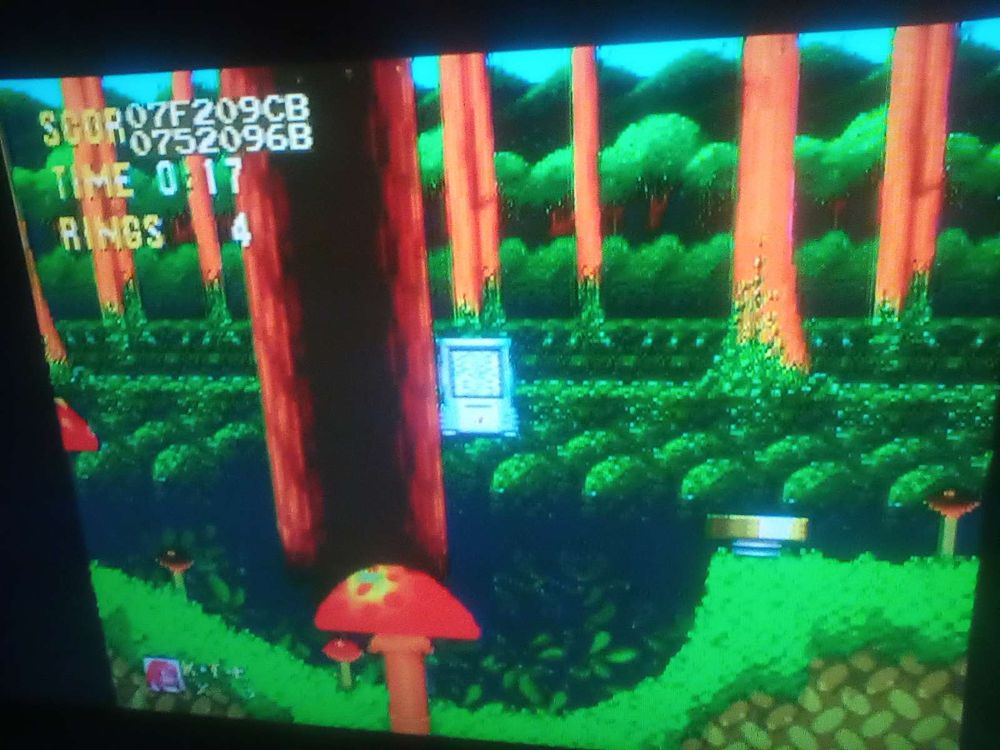 Debug mode in Sonic & Knuckles for the Sega Mega Drive, also known as the Genesis in North America. Player is in object placement mode, with the Super Sonic monitor selected.