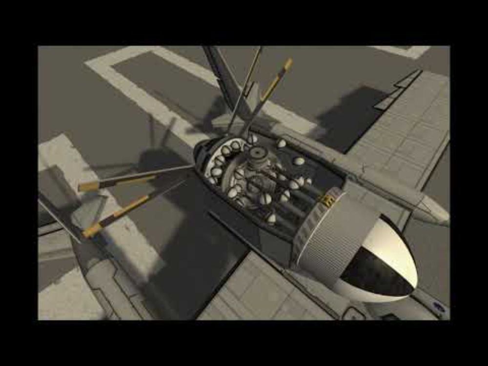 Kerbal Space Program Contra Rotating Piston Engine Test
