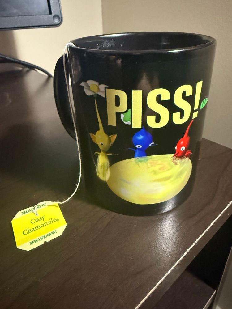 a mug of chamomile tea ;)