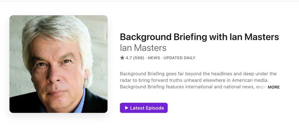 screen cap of website showing Ian Masters