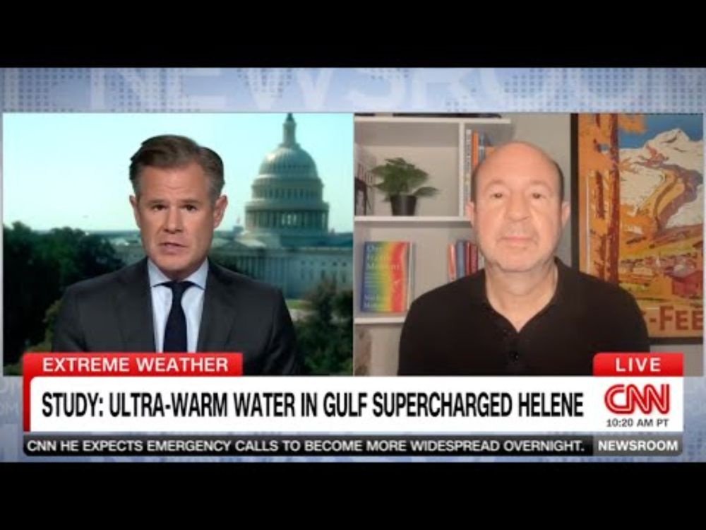 Michael Mann on CNN Discussing Ultra-Warm Water in the Gulf and Hurricane Helene (OCT 12 2024)