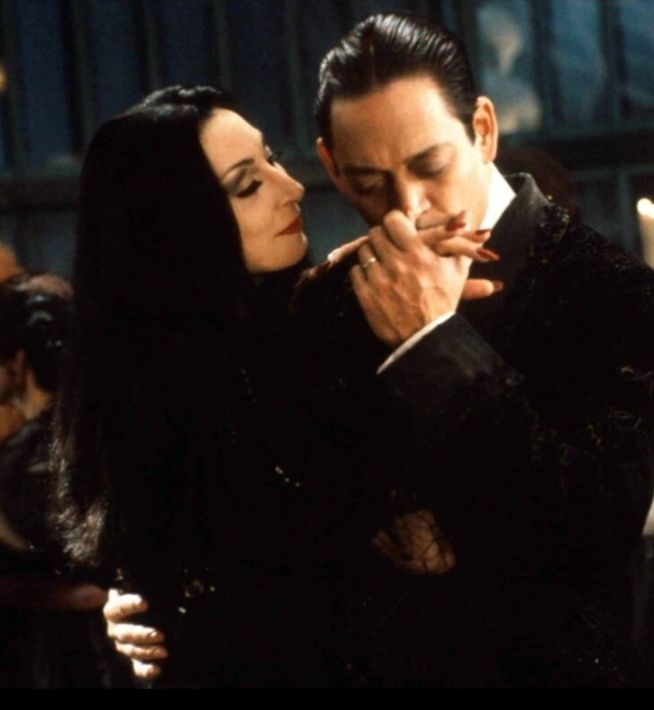Gomez and Morticia Addams of The Addams Family. 