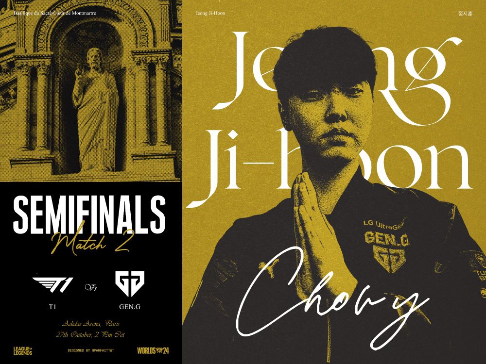 Gameday Semifinals Poster with Gen G's Midlaner Chovy