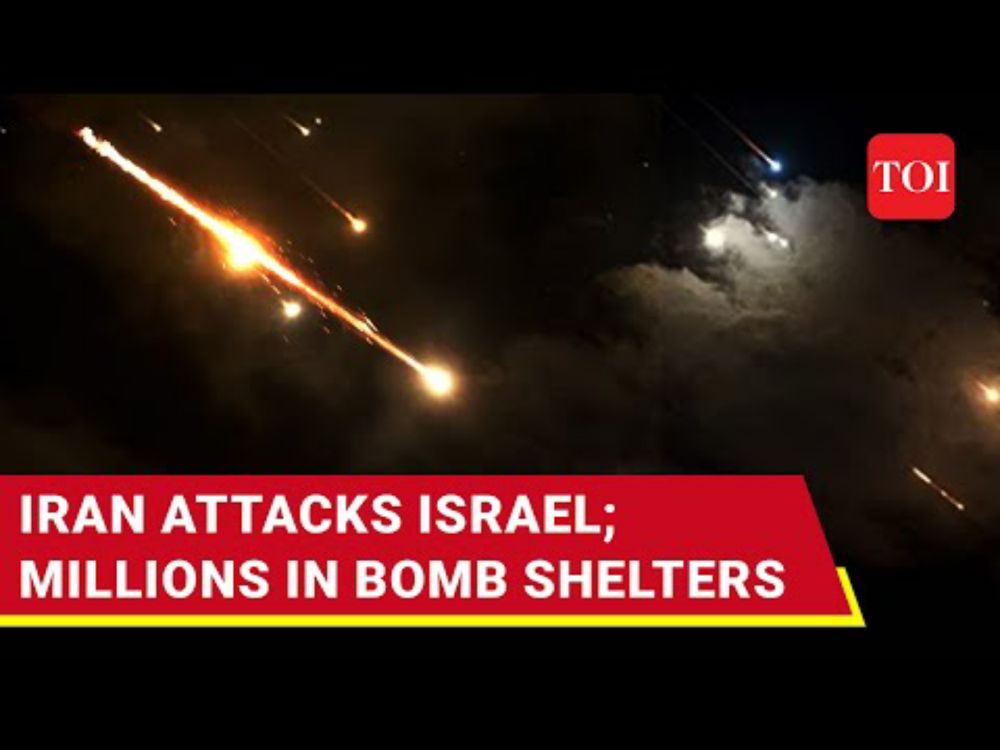 Iranian Ballistic Missiles Smash Iron Dome; Projectiles Rain On Israeli Cities, Jerusalem | Watch