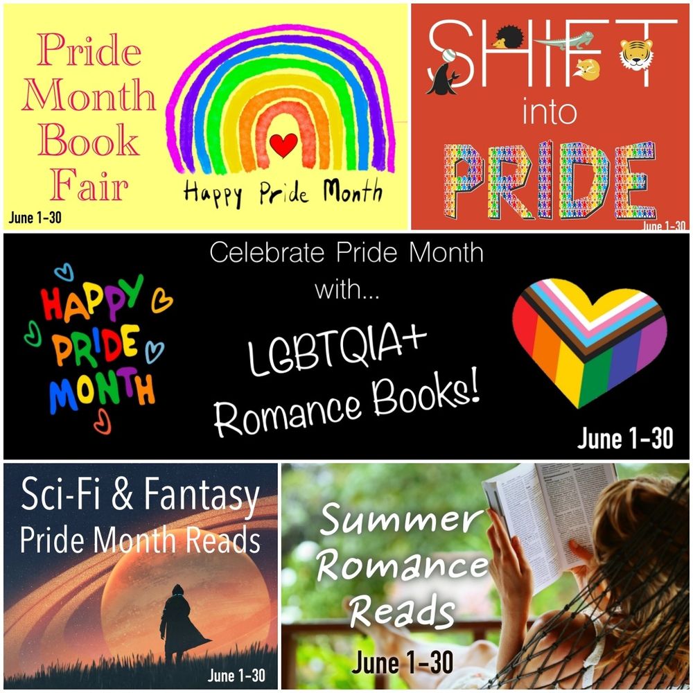 Collage of 5 banners for Bookfunndl promotions.