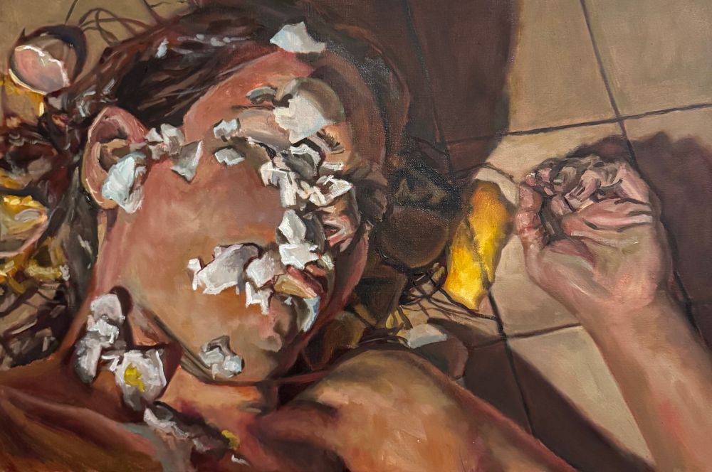 Eggface
Oil on linen