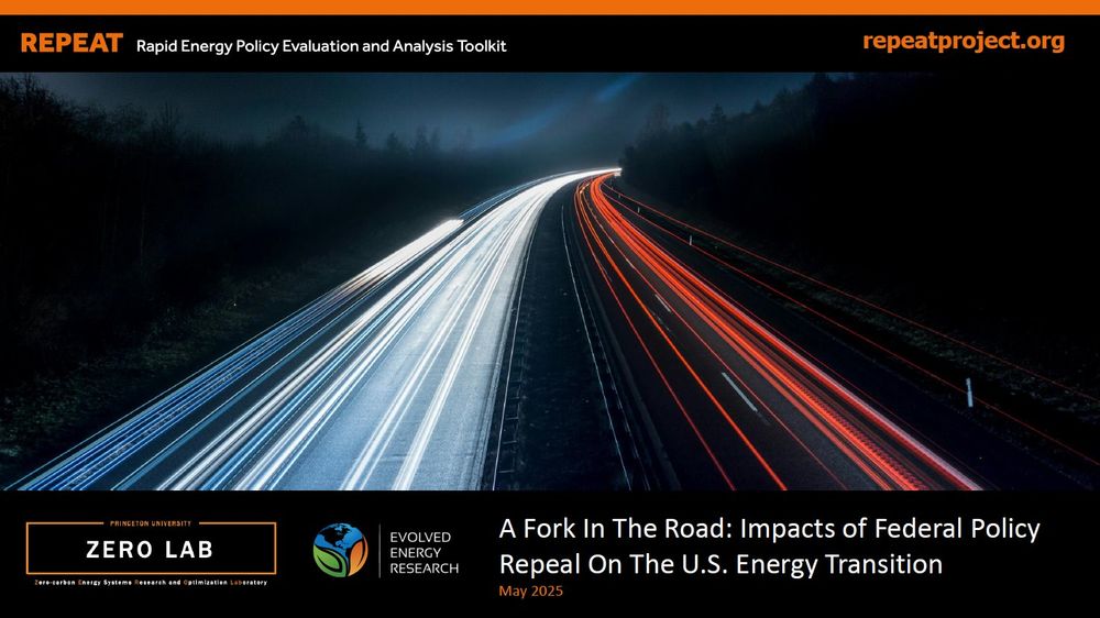 Cover of new REPEAT Project report, "A Fork In The Road: Impacts of Federal Policy Repeal On The U.S. Energy Transition."