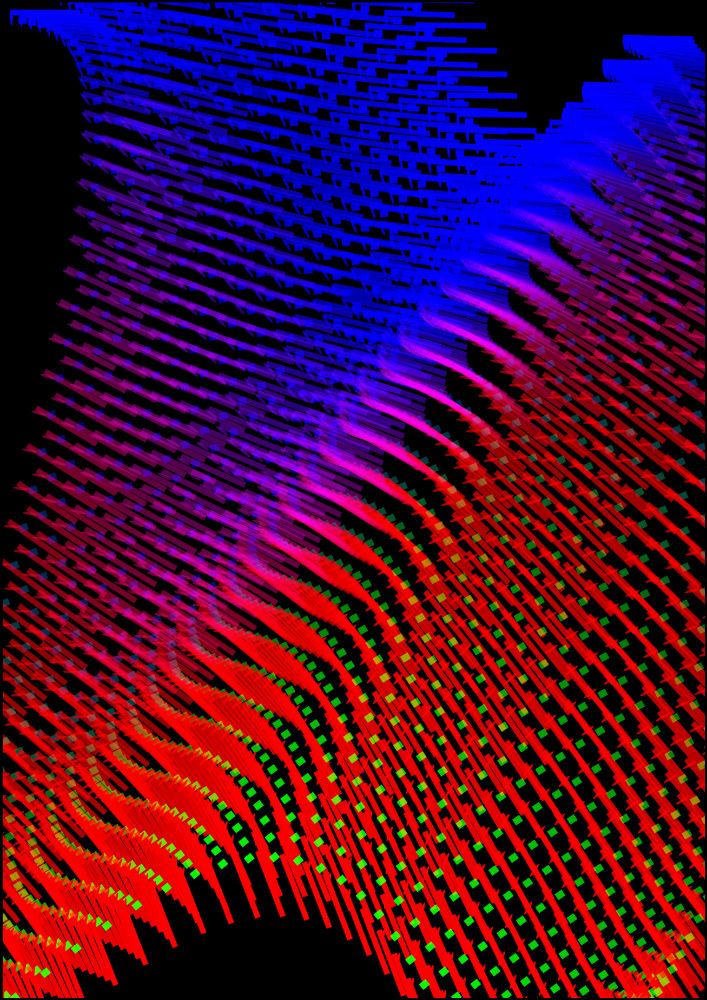 An abstract wavey form