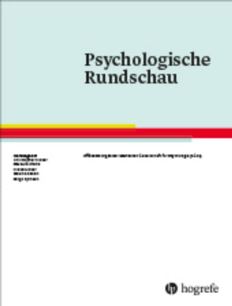 Wenn das Klima am Hörsaal klopft: Ein gestufter Ansatz zur Integration der Klimakrise in die psychologische           Lehre: Psychologische Rundschau: Vol 75, No 4