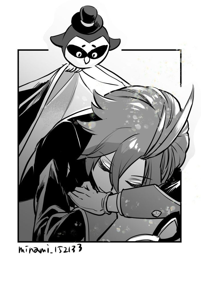 メギド72　オレイとカルコスのイラスト