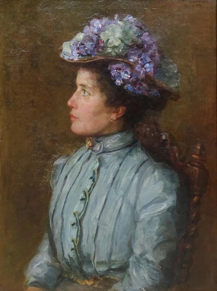 Porträt von Elisabeth Bergman-Cavalini, durch Piet Mondrian 1901