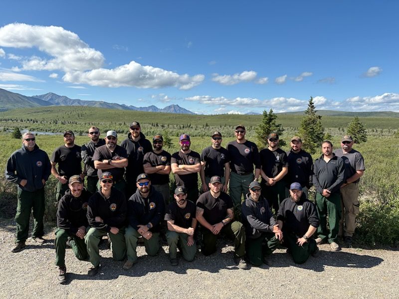 State firefighters in Alaska. 