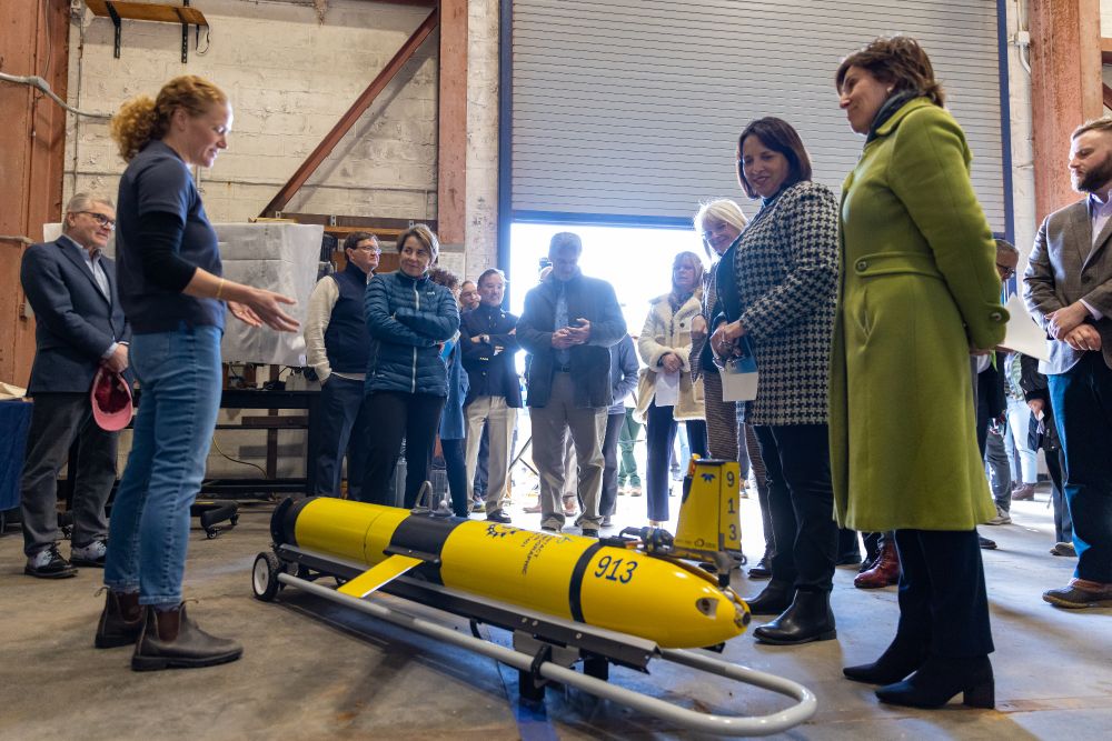 Governor Healey touring WHOI.