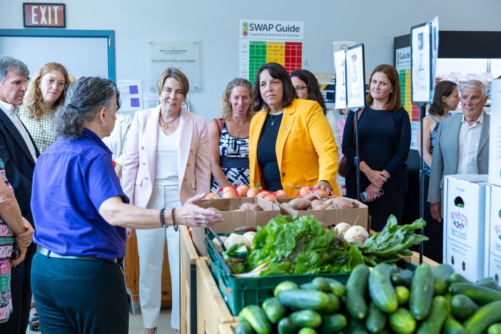 Governor Healey at Anti-Hunger Task Force event. 