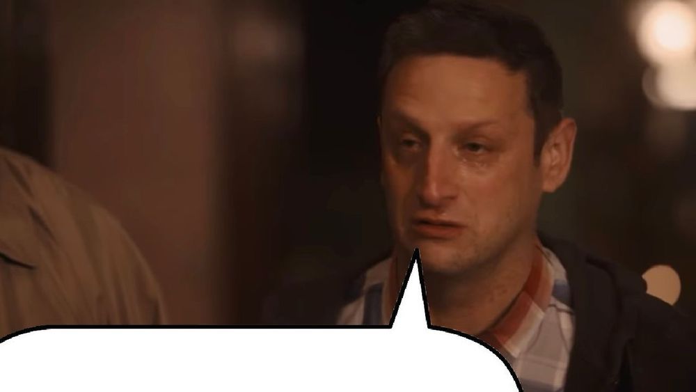 Tim Robinson’s character in the adult ghost tour sketch, where he says “jizz” and “big fat load of cum” and other such phrases. There is a speech bubble indicating he’s speaking the words of the quoted post. 