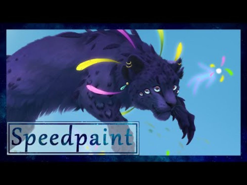 Speedpaint [87] | Howls Moving Castle Inspired Snow Leopard ~ Art Trade