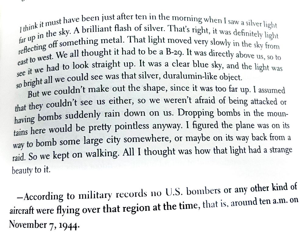 Opening of Kafka on the Shore. B-29s. 