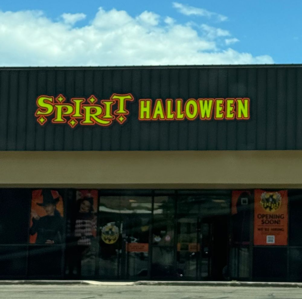 The storefront of spirit halloween