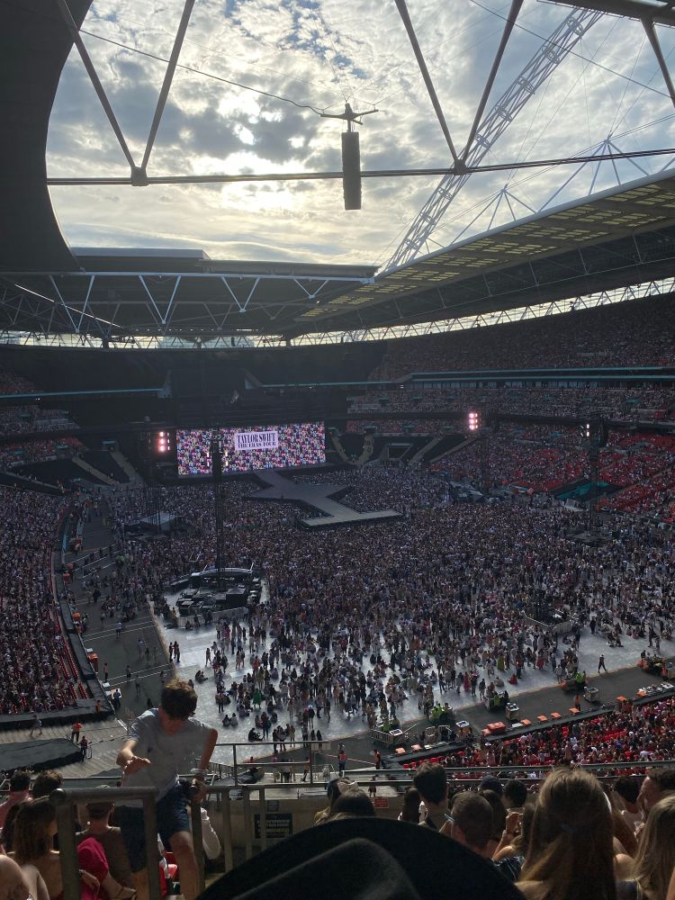 Picture from the nosebleeds at the eras tour 