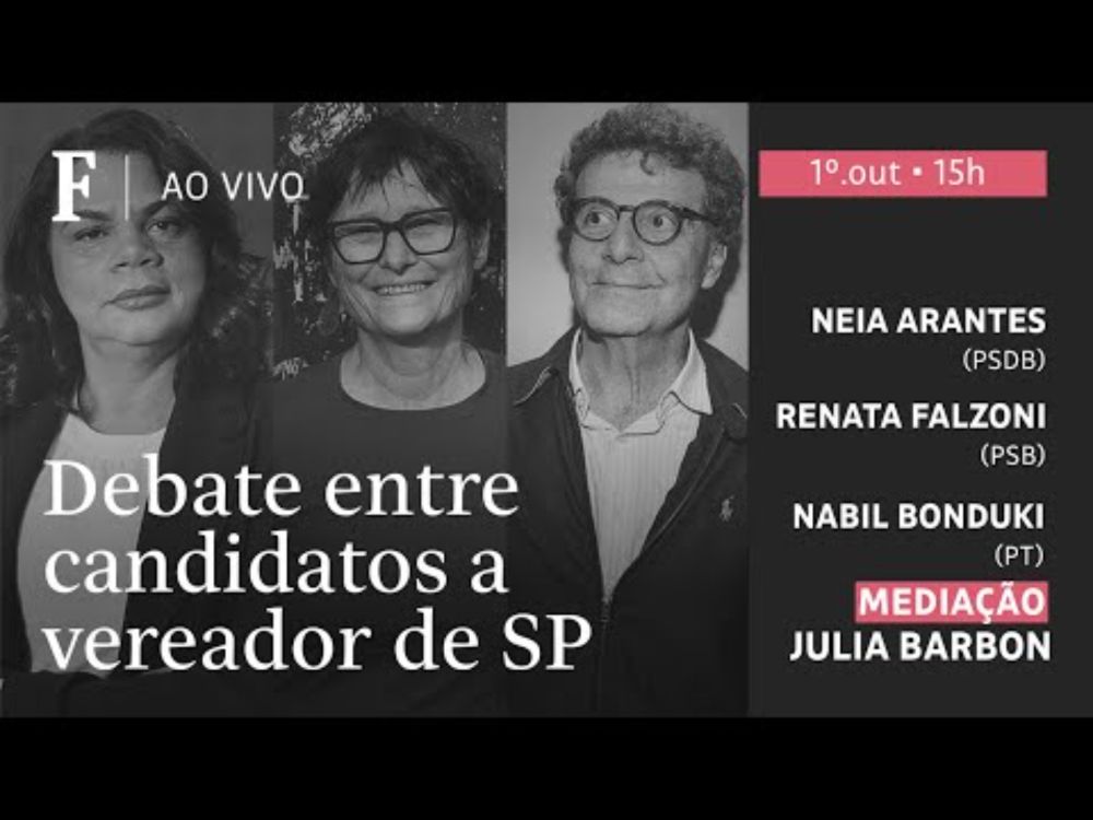 Folha promove debate ao vivo com candidatos a vereador em São Paulo