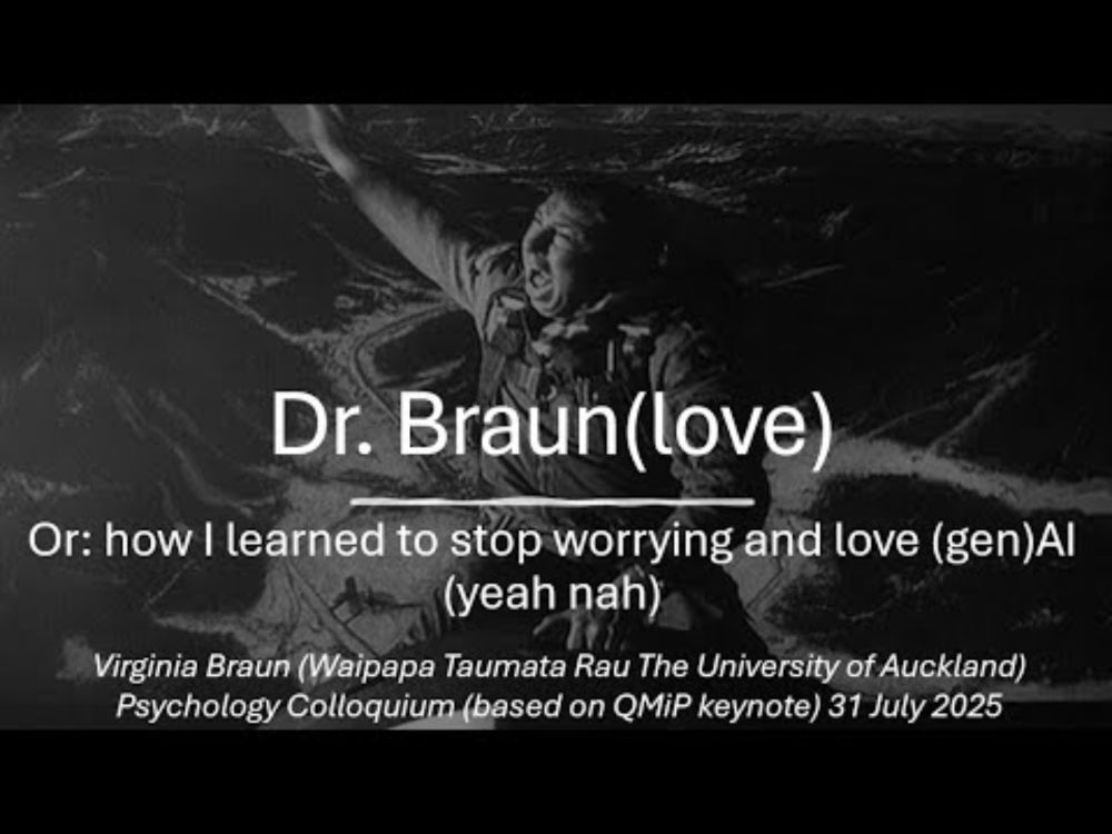 Dr Braun(love) - or: how I learned to stop worrying and love GenAI (yeah nah)