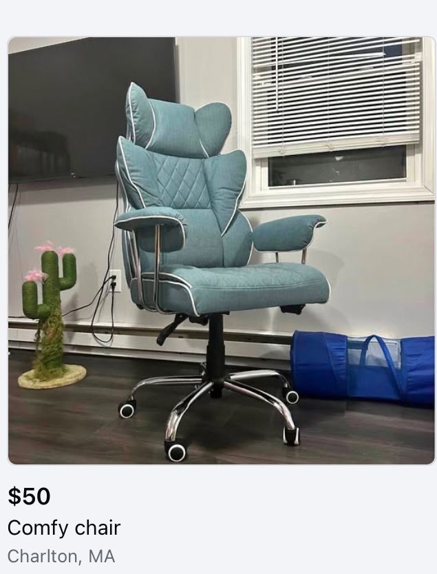 Sale ad for comfy chair 