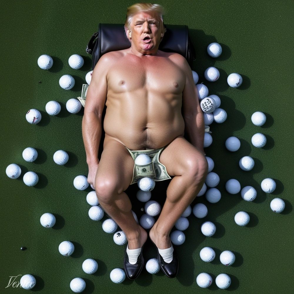 Trump on his golf course