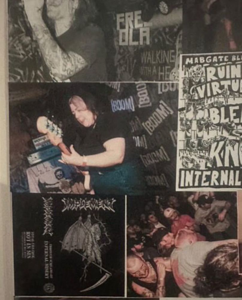 Collage of punk bands and flyers 
